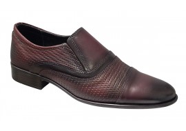 Pantofi eleganti pentu barbati piele naturala bordeaux - GKR01VIS